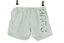 HUGO BOSS White Swim Shorts Size S Mens Summer Lined 100% Polyester Active