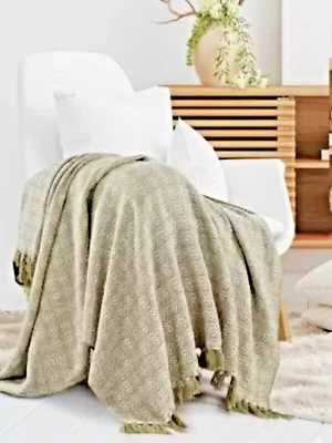 Indian Style Mud Cloth Bohemian Bedding Cover Cotton Shawls Sofa Blanket Throw - Image 1 of 4