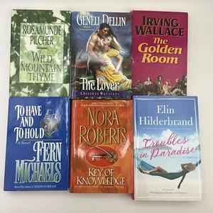 Lot of 6 Novels Mixed Authors Romance Thriller HardBack Book Mix - Picture 1 of 6