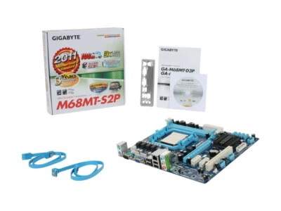 GIGABYTE M68MT-S2P NVIDIA GeForce 7025 Socket AM3  mATX Motherboard - Image 1 of 4