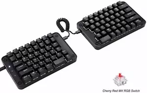 88 Keys Mechanical Keyboard White Backlit Ergonomic Keypad Cherry MX Red Switch - Picture 1 of 7