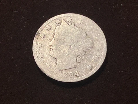 07 1894 Liberty Nickel with free shipping Cover