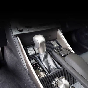 Carbon Fiber For Lexus IS250 2013-2020 LHD Console Gear Shift Panel Cover Type B - Picture 1 of 7