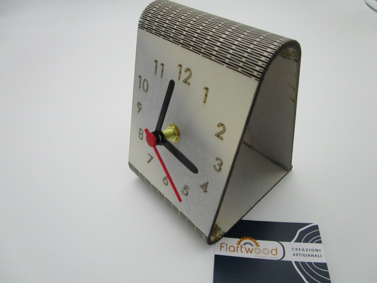 Orologio Da Tavolo Silenzioso - Design Vintage, Quadrante Chiaro, Per Casa E Ufficio - Foto 5