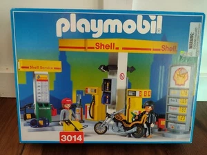 Playmobil #3014 Shell Racing Gas Station New Old Stock Boxed Sealed Oil Company - Picture 1 of 4