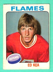 (1) ED KEA 1975-76 O-PEE-CHEE # 383 FLAMES ROOKIE VG  CARD (H0644)