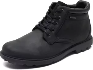 Rockport Mens Black Storm Surge Water Proof Plain Toe Boot Size 13 M NEW Free Sh - Picture 1 of 6