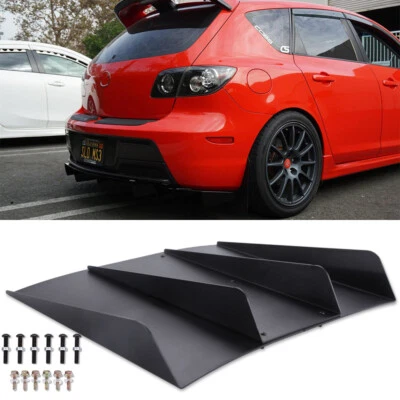 Parachoques difusor trasero 4 aletas alerón divisor labio para Mazda 2 3 5 6 CX-3 CX5 CX-7 Foto 1 de 4