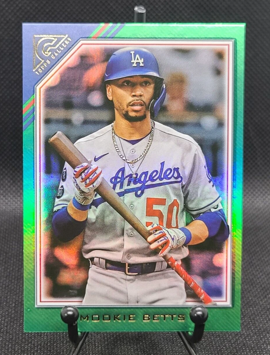 2022 Topps Gallery Green #105 Mookie Betts 30/125 Los Angeles Dodgers