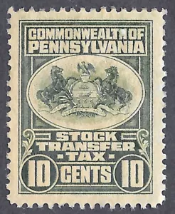 1939 10 cent Pennsylvania Stock Transfer PA-ST51 (1194) - Picture 1 of 2