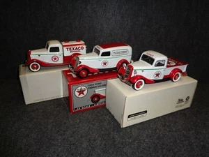 Spec Cast TEXACO Trucks #1-1934 FORD F100 PICKUP #2-1935 TANKER #3-1935 PANEL - Picture 1 of 4