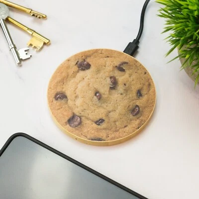 Cookie Wireless Phone Charger Wooden Printed Cell Phone Charger Gift - Image 1 of 4