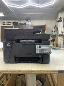 HP LaserJet Pro MFP M127FN Printer LOW 856 PG CT Black White All-in-One W/ Toner - Picture 1 of 16