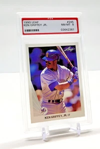 1990 Leaf #245  Ken Griffey Jr.  Seattle Mariners  PSA NM - MINT 8 HOF Superstar - Picture 1 of 2