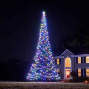 Fairybell Flagpole Christmas Tree Lights - 25' - Multi Color - 1500 LED's - Picture 1 of 4