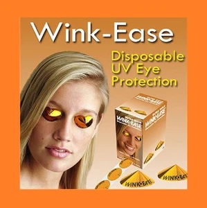 Wink-Ease Disposable SunBed /Solarium Tanning Eye Protection Goggles 10 Pairs - Picture 1 of 1