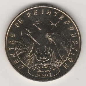 A 2009 TOKEN MEDAILLE MONNAIE DE PARIS -- 68 150 N°6 HUNAWIHR CIGOGNE LOUTRE  - Imagen 1 de 2