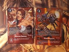 Digimon Card Game RizeGreymon BT4-017 SR & Marcus Damon BT4-092 Rare Alt Art NM