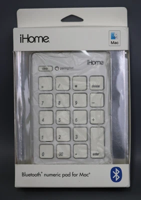 iHome Wireless Bluetooth 3.0 Slim Numeriic Keypad Wide 20 Keys - Silver - Image 1 of 3