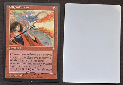 SIGNED MtG Magic Kaja Foglio Artist Proof _ Spanish Ice Age _ PYROBLAST _ VHTF! - Image 1 of 3