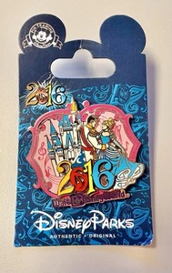 Disney Parks Pin Walt Disney World 2016 Cinderella & Prinz Charming Castle Pin - Bild 1 von 4
