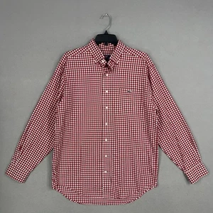 Vineyard Vines Shirt Mens Medium Red White Gingham Tucker Classic Fit Preppy - Picture 1 of 12