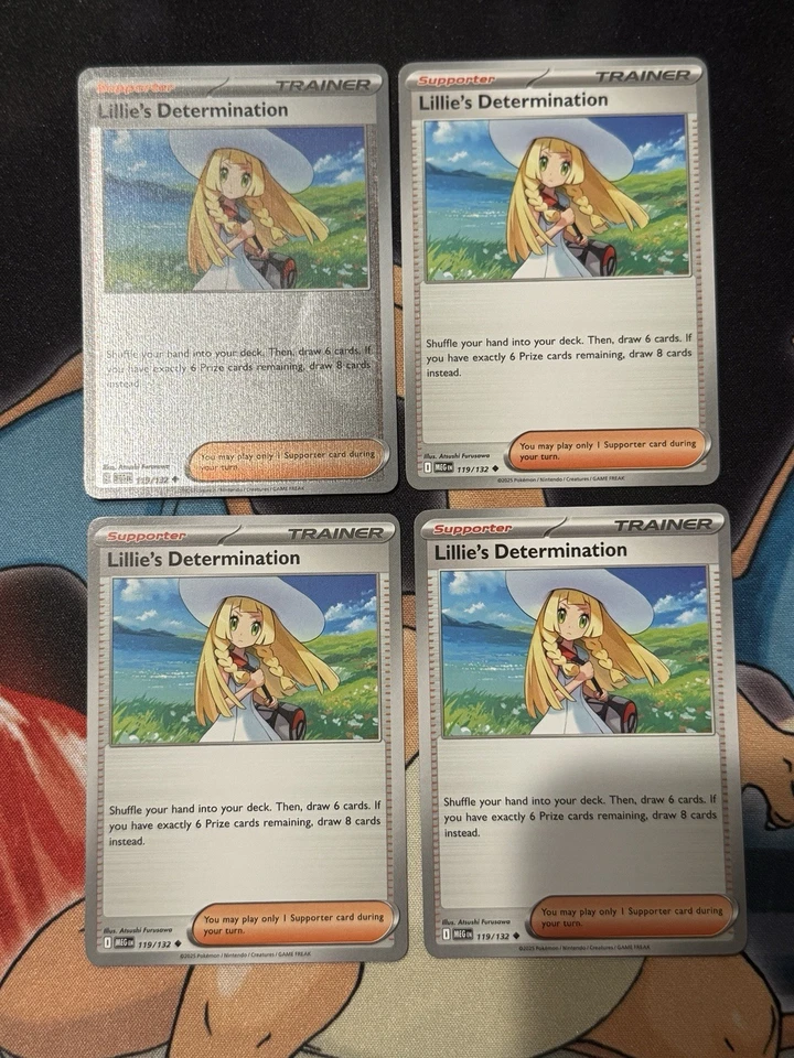 4x PLAYSET Lillie's Determination 119/132 Mega Evolution English - NM/M - Image 1 of 1