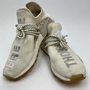 Adidas Pharrell x NMD Human Race EG7737 beige scarpe da corsa sneakers uomo 10,5 - Foto 1 di 14