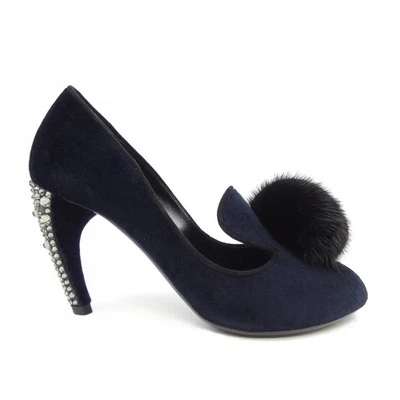 Zapatos de salón LOUIS VUITTON para mujer talla 35 gamuza azul marino Foto 1 de 4