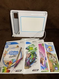U Draw Studio Game Tablet For Nintendo Wii With 4 Wii Games - Picture 1 of 12