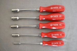 WIHA West Germany Nut Driver Set – 5 pcs (5, 9, 11, 12, 13 mm) – NOS - Picture 1 of 3
