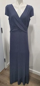 Lauren Ralph Lauren Women's V-Neck Georgette Flutter-Sleeve Dress Size 14 EUC  - Picture 1 of 7