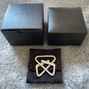 GUCCI Geldklammer Silber Japan gebraucht, guter Zustand Herren mit / Box kostenloser Versand - Bild 1 von 13