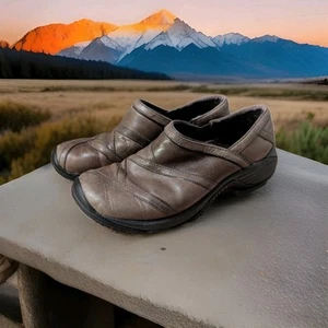 MERRELL Encore Eclipse 2 SIZE 8 Coffee Bean Leather Slip-On Loafers Sizes Womens - Picture 1 of 8