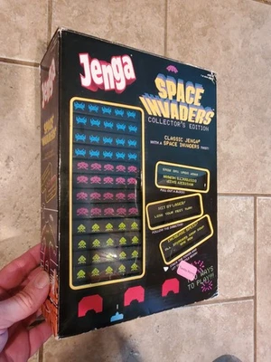 Space Invaders Jenga Collectors Edition Game Complete in Box. - Image 1 of 2