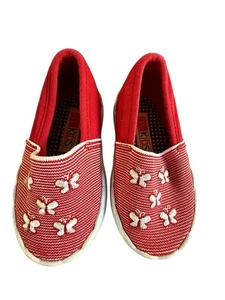 Vintage McKids Kleinkind Schuhe Größe 3 Mädchen Schmetterling - Bild 1 von 5