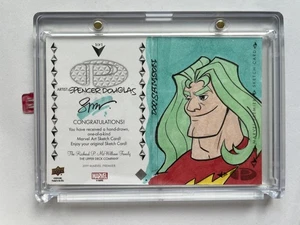 2019 Upper Deck Marvel Premier Doc Samson 1/1 Booklet Sketch By Spencer Douglas - Picture 1 of 2