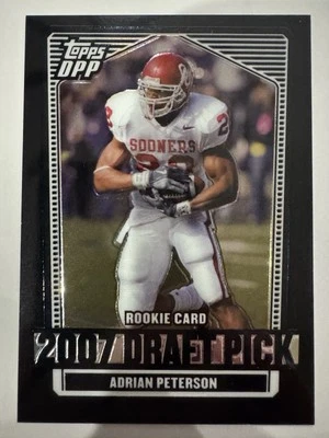 2007 Topps DPP Chrome Adrian Peterson RC Black #135 - Image 1 of 4