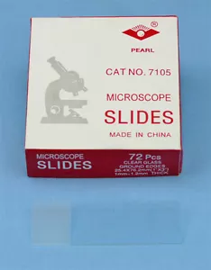 72 DIAPOSITIVAS DE MICROSCOPIO ESMERILADO con BORDES DE TIERRA - Imagen 1 de 1