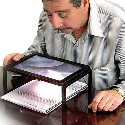 A4 Full Page Magnifier Sheet LARGE Magnifying Glass Reading Aid Lens 3X Big - Image 1 of 4