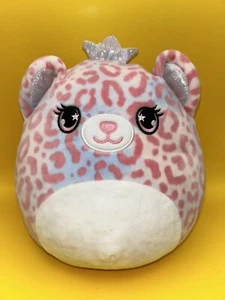 SQUISHMALLOW Brandi Pink Cheetah Leopard Cat Crown Princess 8" Plush - Imagen 1 de 8