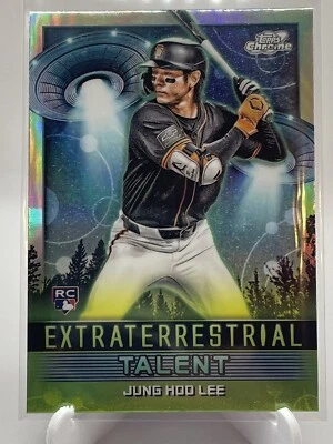 2024 Topps Cosmic Chrome Jung Hoo Lee Extraterrestrial Talent RC ET-22 Giants - Image 1 of 2