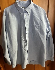Edward’s Men's Easy Care Long Sleeve Light Blue Oxford XL-37-See Description - Picture 1 of 5