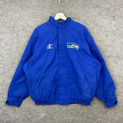 Chaqueta Seattle Seahawks Para Hombre Extra Grande XL Azul Línea Pro NFL Gore Tex Abrigo de Lluvia Foto 1 de 4