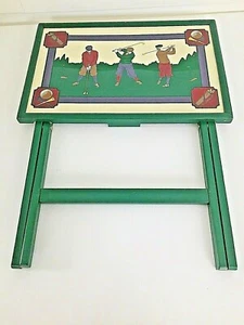 1 Bandeja Plegable Mesa Laptop TV Cena Vintage Golfistas Temática 25 x 21,5 x 14" - Imagen 1 de 9