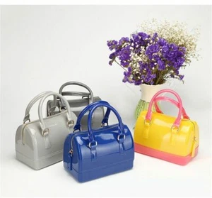 Women Ladies Bags Crossbody Handbag Shoulder Tote Bag Silicone Sweet Candy Jelly - Picture 1 of 40