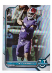 2022 Bowman University D.J. UIAGALELEI Refractor Rookie Clemson RC Mint - Picture 1 of 2