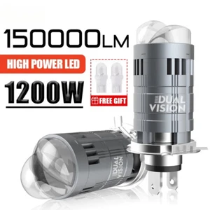 H4 Mini LED Projektor Linse Auto Birne EMC Auto Scheinwerfer Turbo Lampen Plug & Play - Bild 1 von 19