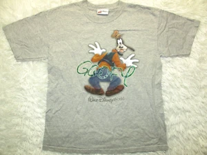 Walt Disney World Kids Goofy Shirt Boy's Size L Large Youth Gray T Shirt Tee - Picture 1 of 11