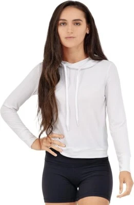 Women Long Sleeve Plain Hoodie Hooded Sweatshirt Pullover Loose Casual Sports - Image 1 of 4
